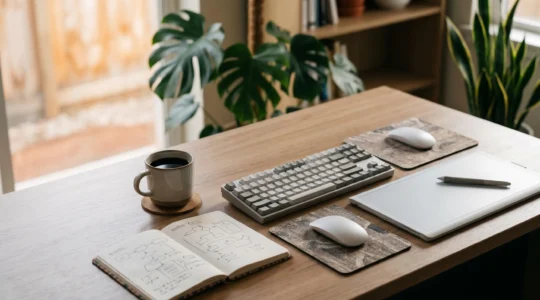 A creative professional's workspace showing the evolution from beginner to advanced editing tools without limiting future growth potential