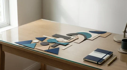 Professional motion graphics composition demonstrating strategic animation design principles without visual overload